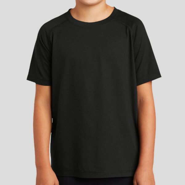Youth PosiCharge ® Tri Blend Wicking Raglan Tee Thumbnail