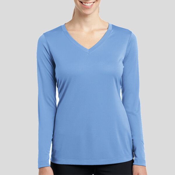 Women's Long Sleeve PosiCharge ® Competitor V Neck Tee Thumbnail