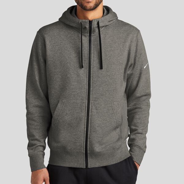 Club Fleece Sleeve Swoosh Full Zip Hoodie Thumbnail