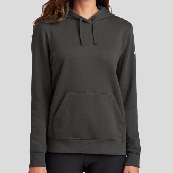 Women's Club Fleece Sleeve Swoosh Pullover Hoodie Thumbnail