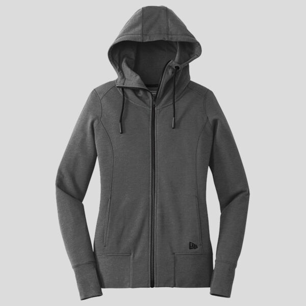 Women's Tri Blend Fleece Full Zip Hoodie Thumbnail